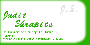 judit skrapits business card